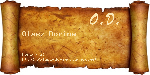 Olasz Dorina névjegykártya